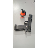 Pistola Airsoft Paintball V305 Full Metal +1000 Balines 6mm