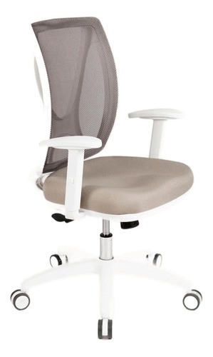 Silla Alma Blanca Brazos Regulables Oficina Baires4