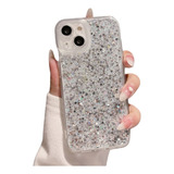 Funda Brillo Glitter Con Protector Camara Para iPhone