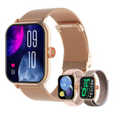 Smartwatch 1.85'' Reloj Inteligente Bluetooth Llamada Gold