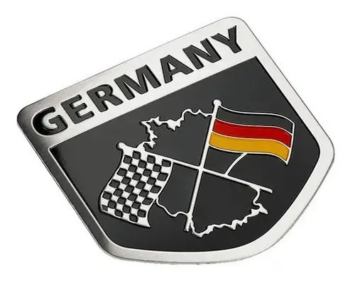 Emblema Bandera Alemania Aluminio P/ Volkswagen Audi Bmw Vw