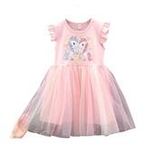 Bello Vestido Para Niña Tutu Unicornio Verano 