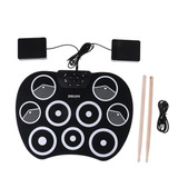 9 Electronic Drum Silicona Plegable Roll Up Drumsticks