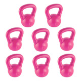 Set 8 Pesas Rusa Kettlebell Pvc 2kg Funcional Gym Gimnasio.