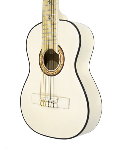 Guitarra Acústica Infantil Bajito B1-blanco Cerro Grande Msi