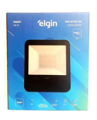 Projetor Refletor Led 50w Inteligente Smart Rgb Elgin