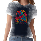 Camiseta Camisa Aves Araras Vermelha Cores Papagaios Hd 3