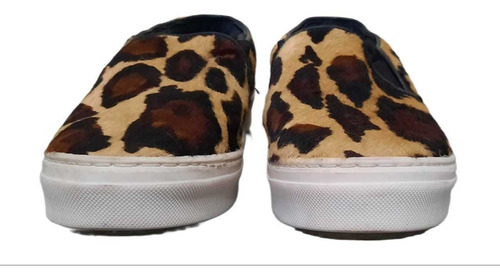 Paruolo Panchas Talle 37 Terciopelo Animal Print