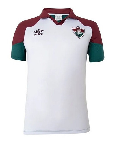 Camisa Fluminense Umbro Polo Viagem 2023 Brc/vrd/grn