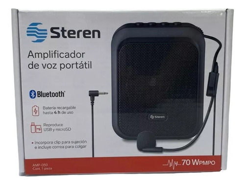 Amplificador De Voz Portatil Steren Bluetooth