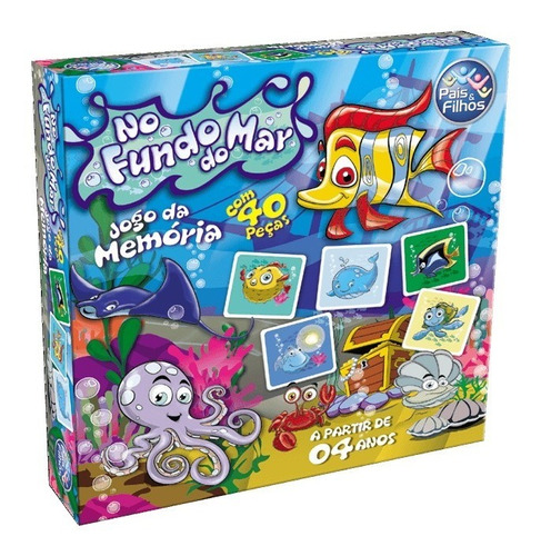 Jogo Da Memória No Fundo Do Mar Pais E Filhos