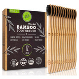 Cepillos De Dientes De Bambú De Carbón (paquete De 12)  Cer
