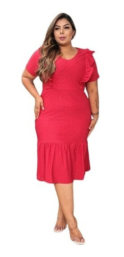 Vestido Midi Moda Evangélica Até Tamanho Plus Size