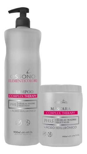 Kit Complex Therapy Shampoo 900ml + Máscara Kilo De Ossono