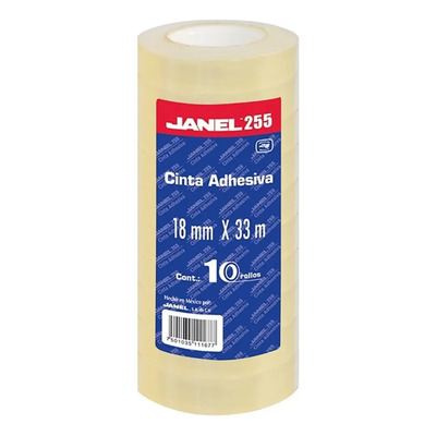 Cinta Adhesiva Janel 18 Mm X 33 M Diurex Pack De 10 Rollos | MercadoLibre