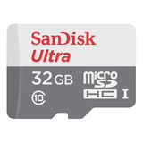 Memoria 32gb Micro Sd Sandisk Ultra Clase 10 80mbs 
