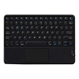 Teclado Bluetooth Magnetico Touchpad Para iPad Tablet Mac Color Del Teclado Negro