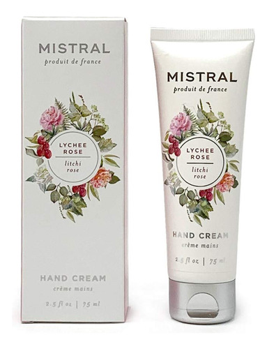 Mistral Crema De Manos Manteca De Karite Organica Lychee Ros