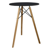 Mesa Eiffel Redonda 70cm Mdf Tripé Cozinha Sala