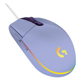 Mouse Logitech G203 Lightsync, Color Lila