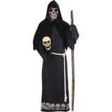 Disfraz Grim Reaper Deluxe Halloween Santa Muerte Hombre 