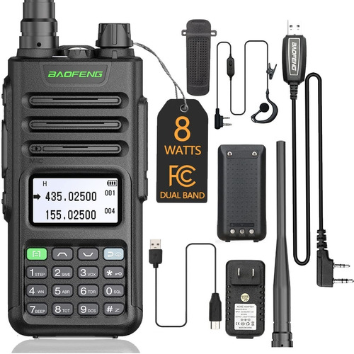 Rádio Comunicador Fale Sobre 10km Baofeng Uv-13 Pro 8w Ht