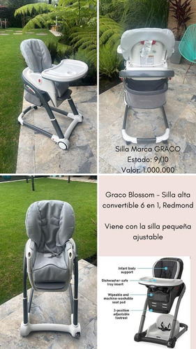 Graco Blossom Silla Comedor Bebe Niño 6 En1- Redmond