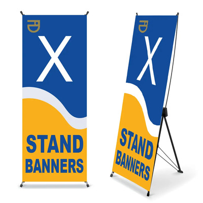 Porta Banner Tipo Araña X-display 80×180 Cm Ajustable Negro | Meses sin interés