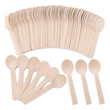 Hansgo 150 Cucharas De Madera, Cucharas De Postre De Helado