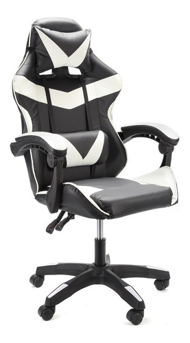 Silla Gamer Profesional Imback Juegos Escritorio Reclinable Color Blanco Material Del Tapizado Cuero