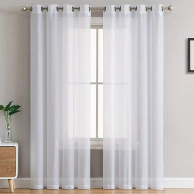 Set 2 Cortinas Traslucidas Larga Tergal Sala Juego 132*241cm | MercadoLibre