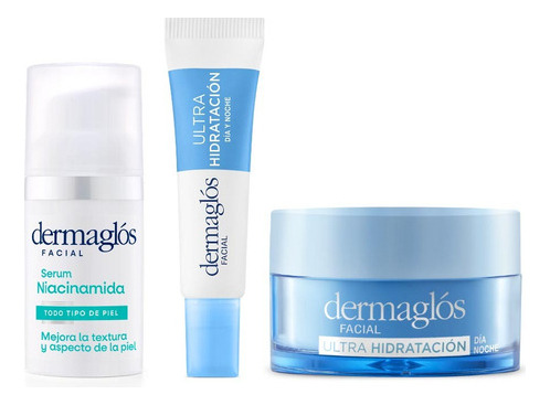 Kit Facial Dermaglós Ultra Hidratante + Serum Niacinamida