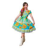 Vestido Luxo Festa Junina Infantil Menina Roupa Fantasia 