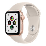 Apple Watch Se (gps + Cellular, 40mm) - Caixa De Alumínio Dourado - Pulseira Esportiva Estelar