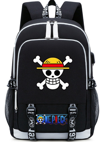 Mochila Luffy De Uma Peça, Mochila Escolar Com Carregamento