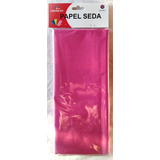 Pack 10 Pliegos Papel Seda Rosado Oscuro Nacarado 50.8x66cm