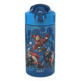 Zak - Termo Vaso Con Tapa Y Popote Antiderrame Color Avengers