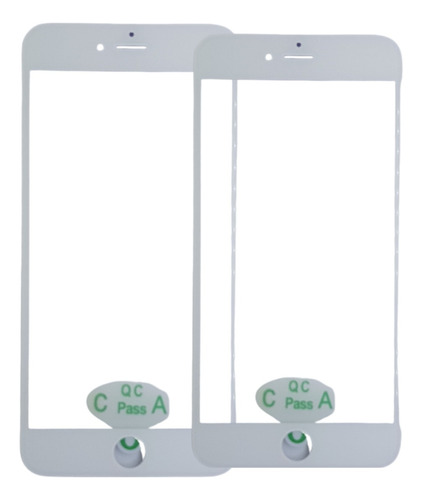 Kit 10 Tela Frontal (aro, Vidro E Oca)modelo iPhone 6s Plus 