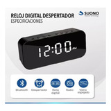 Reloj Despertador Y Parlante Bluetooth Alarma Micro Sd Radio