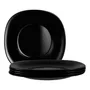 Platos de Postre Cuadrados Vidrio Negro 20 cm Pack 6 Vidrio Utile | MercadoLibre