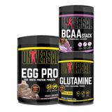 Kit Egg Pro 454g + Bcaa 250g + Glutamina 300g - Universal