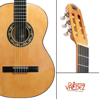 Guitarra Acustica Vz En Paquete Con Afinador Curso En Dvd Color Natural Material del diapasón Álamo Orientación de la mano Diestro | Envío gratis