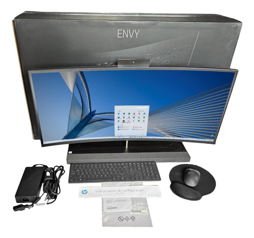 Hp Envy Curved Escritorio Aio 34'' Core I7 Ssd 1tb Ram 64gb