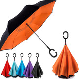  Reverse Inverted Windproof Umbrella  Upside Down Umbre...