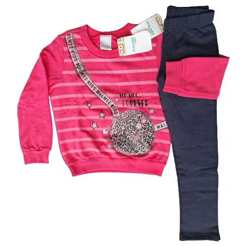 Conjunto Feminino Malwee Rosa Moleton