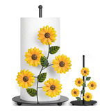 Soporte De Toallas De Papel De Girasol - Decoración De Cocin