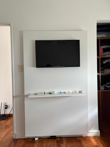 Rack Flotante Para Tv Con Estantería 