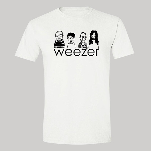 Playera Hombre Rock Weezer Cartoon 1010b