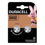 Kit 2 Bateria Cr2032 - Duracell 3v -- Dl2032 - Cartela C/2
