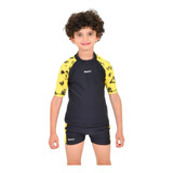 Remera Proteccionuv Solar Niño + Short Natación Pileta Safit